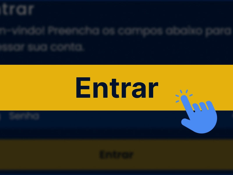 Botão amarelo “Entrar” confirmando o acesso à conta BetDaSorte