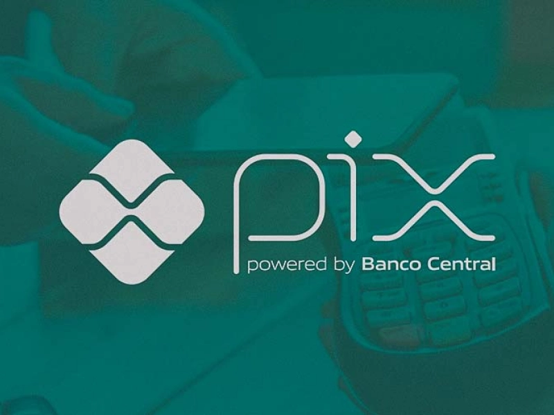 Logotipo do Pix como método de pagamento disponível