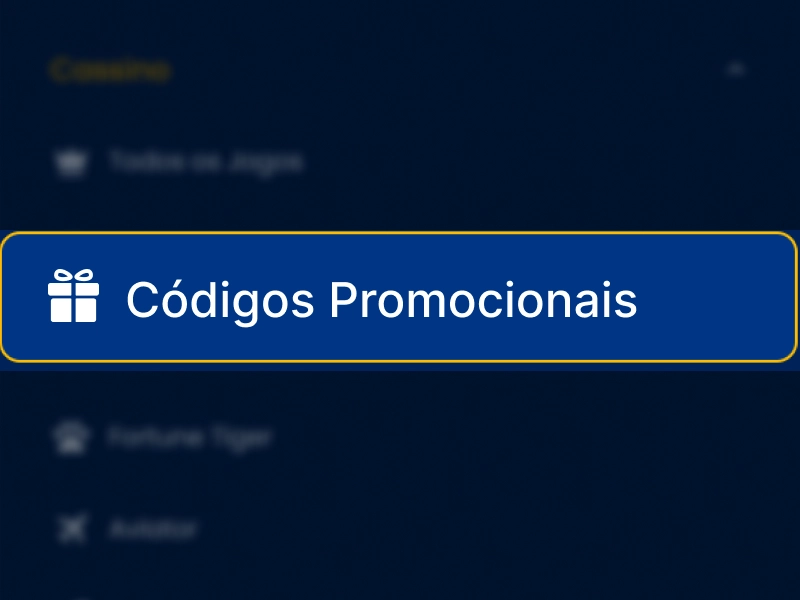 Área de códigos promocionais no site da BetDaSorte