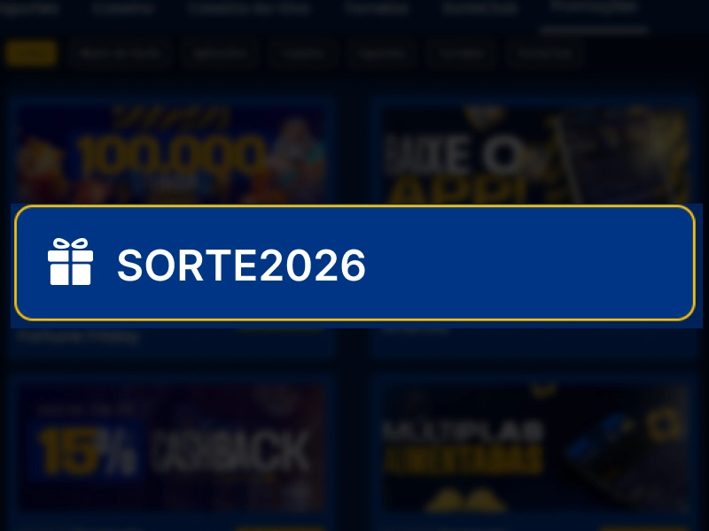 Campo para inserir código promocional na BetDaSorte