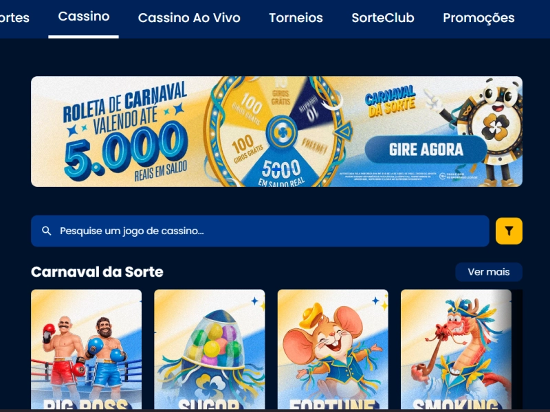 seção Cassino